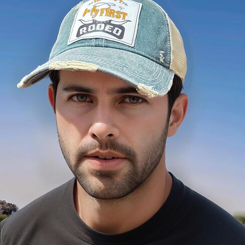 Popfizzy Funny Vintage Trucker Hats for Women and Men, Adult Humor Caps, Unisex Distressed Baseball Caps, Adjustable Snapback in Kuwait