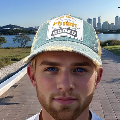 Popfizzy Funny Vintage Trucker Hats for Women and Men, Adult Humor Caps, Unisex Distressed Baseball Caps, Adjustable Snapback in Kuwait