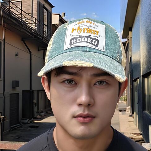 Popfizzy Funny Vintage Trucker Hats for Women and Men, Adult Humor Caps, Unisex Distressed Baseball Caps, Adjustable Snapback in Kuwait