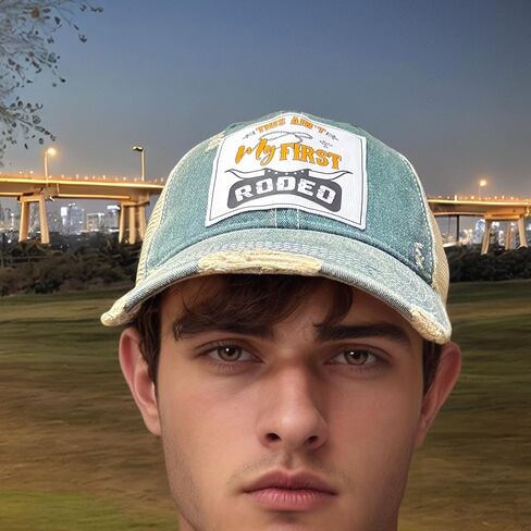 Popfizzy Funny Vintage Trucker Hats for Women and Men, Adult Humor Caps, Unisex Distressed Baseball Caps, Adjustable Snapback in Kuwait