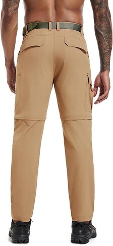 Mens Hiking Convertible Pants Zip Off Quick Dry Lightweight Fishing Safari Travel Camping Outdoor Cargo Pants in Kuwait