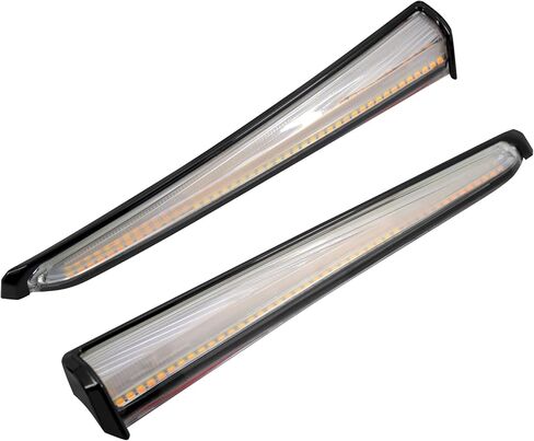 Side Fairing Lower Lights Motorcycle Turn Signal Running Light Compatible with Harley Touring Street Gilde Road King Road Gilde Electra Glide Ultra Limited 2014-2023 Black in Saudi Arabia
