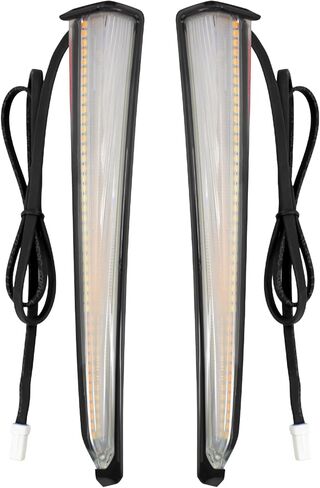 Side Fairing Lower Lights Motorcycle Turn Signal Running Light Compatible with Harley Touring Street Gilde Road King Road Gilde Electra Glide Ultra Limited 2014-2023 Black in Saudi Arabia