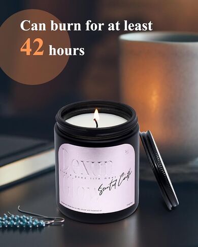 Aromatherapy Candle, Lavender and Rosemary Scented Candles for Home, 7OZ 100% Natural Soy Wax Candles for Women, Perfect Candles Gift for Christmas Birthday Thanksgiving Day in Saudi Arabia