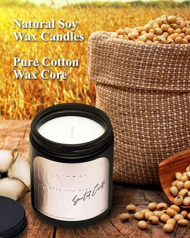 Aromatherapy Candle, Lavender and Rosemary Scented Candles for Home, 7OZ 100% Natural Soy Wax Candles for Women, Perfect Candles Gift for Christmas Birthday Thanksgiving Day in Saudi Arabia