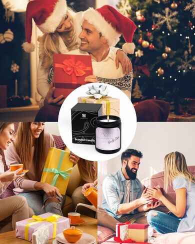 Aromatherapy Candle, Lavender and Rosemary Scented Candles for Home, 7OZ 100% Natural Soy Wax Candles for Women, Perfect Candles Gift for Christmas Birthday Thanksgiving Day in Saudi Arabia