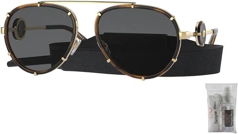 نظارات شمسية فيرساتشي VE2232 أفياتور للنساء + حزمة مع مجموعة نظارات آي وير المصممة in Kuwait