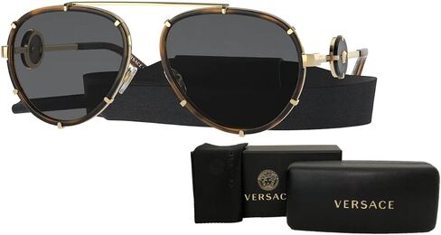 نظارات شمسية فيرساتشي VE2232 أفياتور للنساء + حزمة مع مجموعة نظارات آي وير المصممة in Kuwait