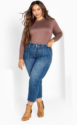 Women's Plus Size Ella Ankle Jean in Kuwait