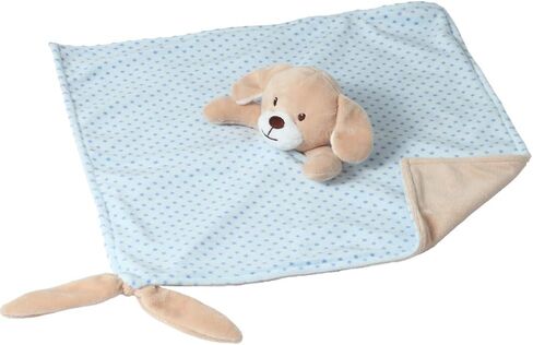 CREVENT Cozy Plush Baby Security Blanket Loveys for Baby Boys and Girls, Minky Dot Front + Sherpa Backing with Animal Face (Grey Elephant) in Saudi Arabia