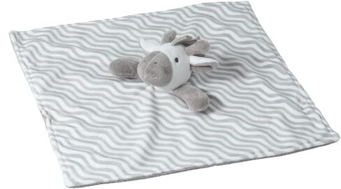 CREVENT Cozy Plush Baby Security Blanket Loveys for Baby Boys and Girls, Minky Dot Front + Sherpa Backing with Animal Face (Grey Elephant) in Saudi Arabia
