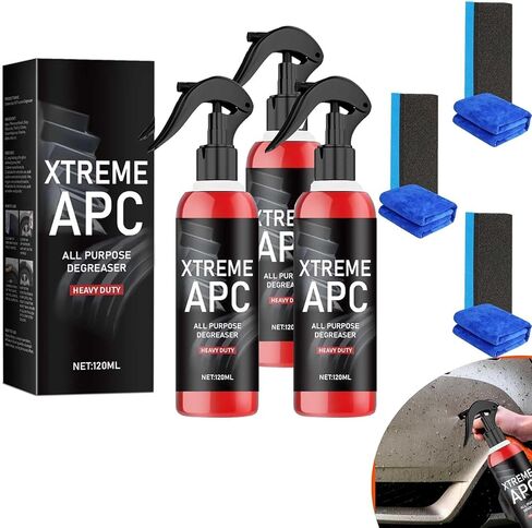 XTREME APC، منظف Extreme Apc، منظف Xtreme Apc شديد التحمل، منظف Xtreme لجميع الأغراض، مزيل الأوساخ والشحوم متعدد الأغراض (3 قطع) in Saudi Arabia