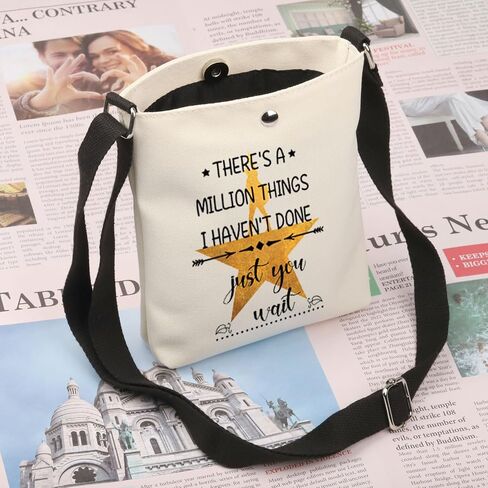 BDPWSS Hamilton Broadway Musical Gift There's A Million Things I Haven't Done Just You Wait Musical Crossbody Bag in Kuwait