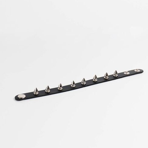 NEWITIN 12 Pieces PU Leather Bracelet Punk Bracelet Adjustable Goth Cuff Bracelet Gothic Rivet Buckle Wristband for Men Women in Kuwait