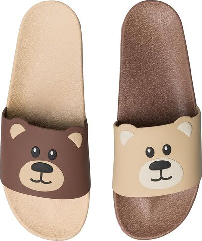 Slides for Women, Men & Kids Pool Sandals Funny Designs Books Coffee Party Pizza Fox Bear Llama Clouds Footwear Gift, Color: Aussie Koala, 8 US in Saudi Arabia