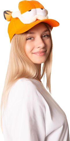 قبعة قطة النمر البرتقالية - للكبار والرجال والنساء والمراهقين، أزياء تنكرية للأم والأب مناسبة للهالوين in Kuwait