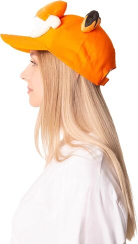 قبعة قطة النمر البرتقالية - للكبار والرجال والنساء والمراهقين، أزياء تنكرية للأم والأب مناسبة للهالوين in Kuwait