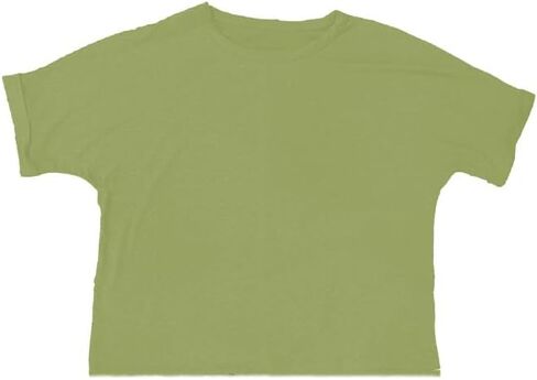 تي شيرت نسائي كبير الحجم بأكمام قصيرة من Buauty، تي شيرت فضفاض أساسي برقبة دائرية، مقاس كبير، قميص كاجوال للعمل الصيفي 2024 عصري in Kuwait