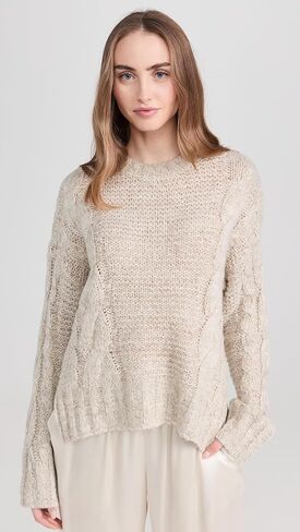 Splendid Women's x Cella Jane Cable Knit Sweater in Saudi Arabia