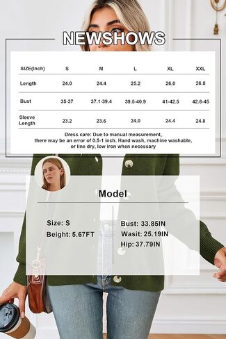 Newshows Womens Fall Fashion 2024 Wool Blended Cardigan Sweater Button Down Long Sleeve Knit Outerwear Coats in Saudi Arabia