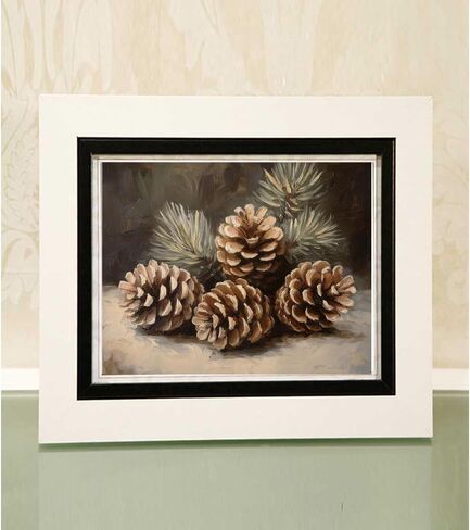 Christmas Decor Vintage Christmas Pinecone Decor Christmas Wall Art Pinecone Holiday Decor Winter Art Nature Wall Art Still Life Rustic Unframed (11x14 inches Print) in Saudi Arabia