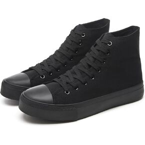 yageyan Men’s High Top Canvas Sneakers Fashion Lace up Walking Shoes Casual Classic in Kuwait