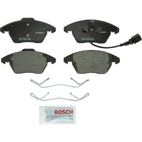 BOSCH BP1107 QuietCast Premium Semi-Metallic Disc Brake Pad Set - Compatible with Select Audi A3, A3 Quattro, TT, TT Quattro; Volkswagen Beetle, CC, Eos, Golf, GTI, Jetta, Passat, Rabbit; FRONT