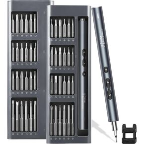 مفك براغي كهربائي صغير من أوريا، مجموعة مفك براغي لاسلكي دقيق 51 في 1 مع 48 بت، مفك براغي كهربائي صغير مع شحن USB، ضوء LED، أداة إصلاح يدوية للهواتف الذكية، الألعاب، الكمبيوتر الشخصي in Kuwait