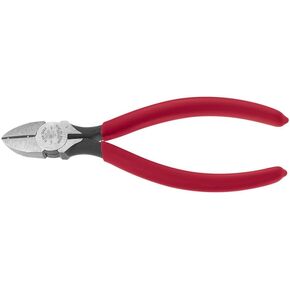 Klein Tools 72192 Pliers, Made in USA, Diagonal Cutting Pliers Type D-6 for Telephone Work, with "V" Stripping Notch, 6-Inch