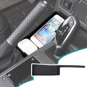 Auto Gear Shifter Console Side Storage Box Compatible with Ineos Grenadier 2020-2025 Car Handbrake Console Side Storage Box Interior Accessories (Black)