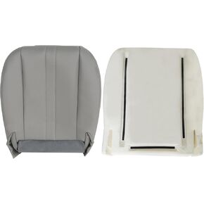 GXARTS Driver Or Passenger Side Bottom Replacement Seat Cover & Foam Cushion Gray #922 Compatible with Chevy Express Van GMC Savana 1500 2500 3500 4500 Van 2003 2004 2005 2006 2007 2008 2009 2010-2014