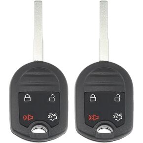 X AUTOHAUX 2pcs 315MHz CWTWB1U793 Replacement Keyless Entry Remote Car Key Fob for Ford Fiesta 2015 2016 2017 2018 2019 Chip 63 80 4 Button Key
