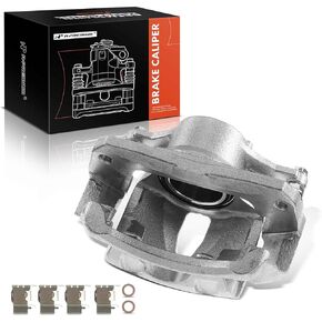 A-Premium Disc Brake Caliper Assembly with Bracket Compatible with Select Toyota Models - Sienna 2001 2002 2003, V6 3.0L - Front Driver and Passenger Side, 2-PC Set