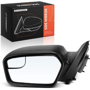 A-Premium Pair (2) Driver and Passenger Side Power Door Mirror - Compatible with Ford Fusion 2011-2012 & Mercury Milan 2011 - Non-Heated, Non-Folding, Black Texture w/Blind Spot Glass