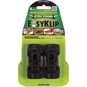 4101 Midi Tarp Clip, 4-Pack, Black