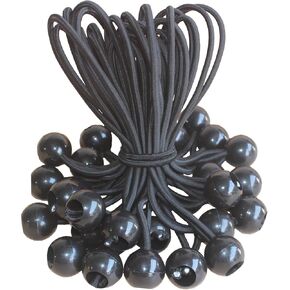 50PCS Ball Bungee Cords, 6 Inch Tarp Canopy Bungee Balls, Heavy Duty Tie Down Cord for Shelter, Gazebo, Camping, Tent, Cargo, Holding Wire and Hoses, Patio Umbrellas, Awning