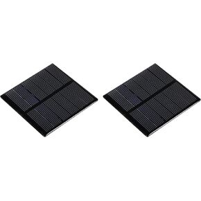 MECCANIXITY Mini Solar Panel Cell 3V 210mA 0.63W 70mm x 70mm for DIY Electric Power Project Pack of 2