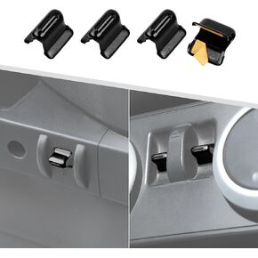 4PCS Center Console Window Switch Button Trim Cover Compatible with Jeep Wrangler JK & JKU 2007-2011 (Silver)