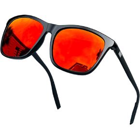 KANASTAL Polarized Sunglasses for Men Women, UV400 Classic Square Design Sun Glasses, Fashion Shades