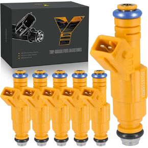 𝐘𝐈𝐇𝐎𝐕𝐘 Fuel Injectors 0280155710 fit for Jeep 1993-1998 Grand Cherokee 4.0L, 1989-1998 Cherokee 4.0L, 1987-1992 Comanche 4.0L, 1991-1998 Wrangler 4.0L, 280155703 (6)