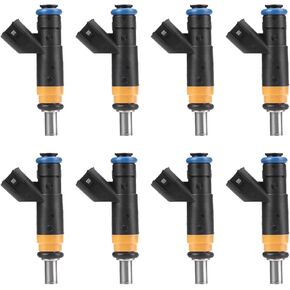Fuel Injectors Set of 8 Compatible with Chry 300 Aspen Compatible with Dodge Challenger Charger Durango Magnum Ram 1500 Jeep Commander Grand Cherokee 5.7L V8 Replace# 05037479AA 5037479AB 4Holes