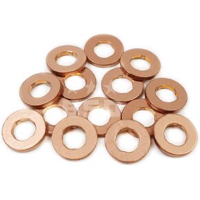 50 Pcs Common Rail Injector Copper Washer F00VC17504 Injector Shim Ford Ranger Mazda BT50 2.5L & 3.0L