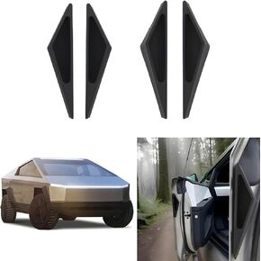 Tesla Cybertruck Accessories Fingerprint Resistant Car Door Handles for 2024 Cyber Truck Accessory, Silica Gel Printless Easy Install Cybertruck Door Handle Accessory (4pcs) with Extra Clean Tool