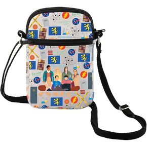 MEIKIUP Big Bang TV Show Inspired Gift Theory Crossbody Bag Leonard and Sheldon Fans Gift Scientist Physicis Shoulder Bag