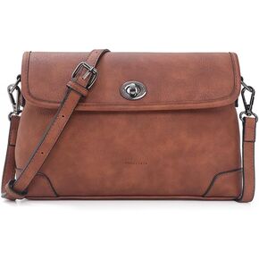 Small Crossbody Bags for Women, Leather Cell Phone Purse, Retro Travel Purse with Adjustable Strap