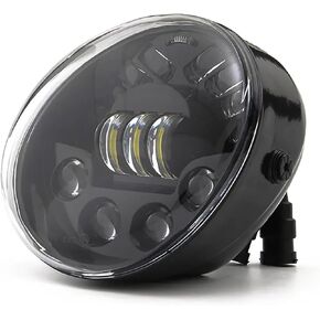 SKTYANTS LED Headlights V-rod Motorcycle Accessories LED Headlight Compatible with VRSCA V-Rod v rod Led Headlight (Black)
