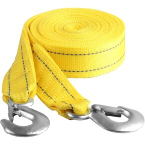 Tow Straps Heavy Duty with Hooks, 2" x 16.4 Ft,13,227 lbs Heavy Duty ATV Car Tow Strap with Hooks, Emergency Towing Straps,Tow Ropes for Boat Vehicles Towing Accessories Roadside Recovery Strap