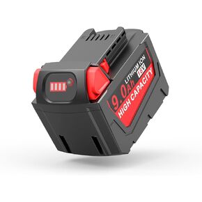 2 Pack 9.0Ah 18V Battery Replacement for Milwaukee WK1890 M18 Tools, Compatible with 48-11-1840, 48-11-1828, 48-11-1820, 48-11-1815, 48-11-1850, 48-11-1890, 2646-22CT Cordless Power Tools