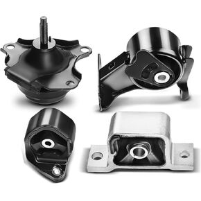 A-Premium 4PCS Engine Motor Mount and Transmission Mount Set [Automatic Transmission] Compatible with Honda CR-V CRV 2002 2003 2004 2005 2006 L4 2.4L, Replace# 1236236052, 123610V060