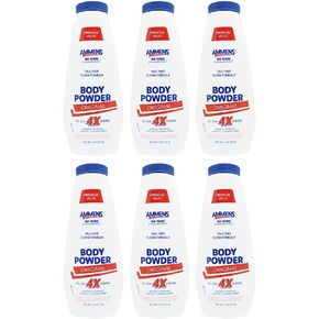 Ammens Talc-Free Medicated Powder. Original, Fresh Sensation, Moisture Absorption, Extreme Comfort. 311g. Pack of 6